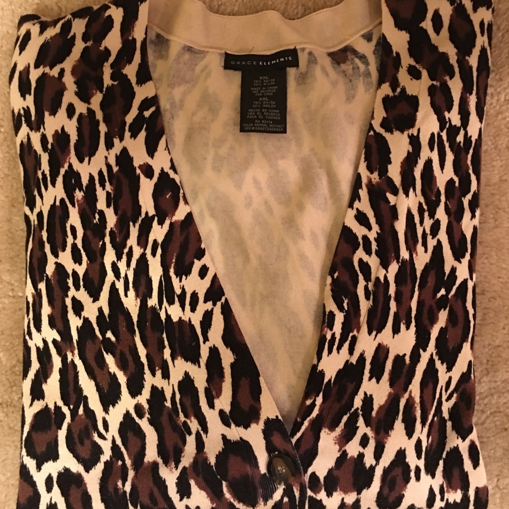 Leopard Print Cardigan